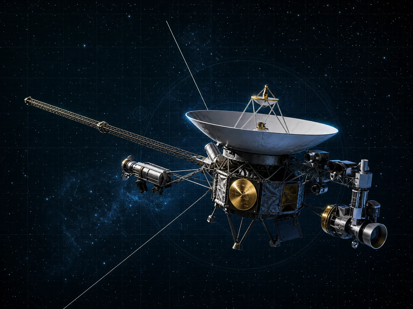 Voyager Probe B spacecraft 3D explorer preview